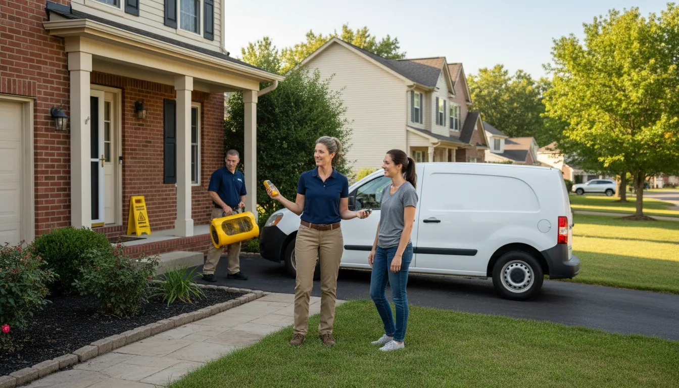 Residential water damage restoration in Mount Lebanon, PA
